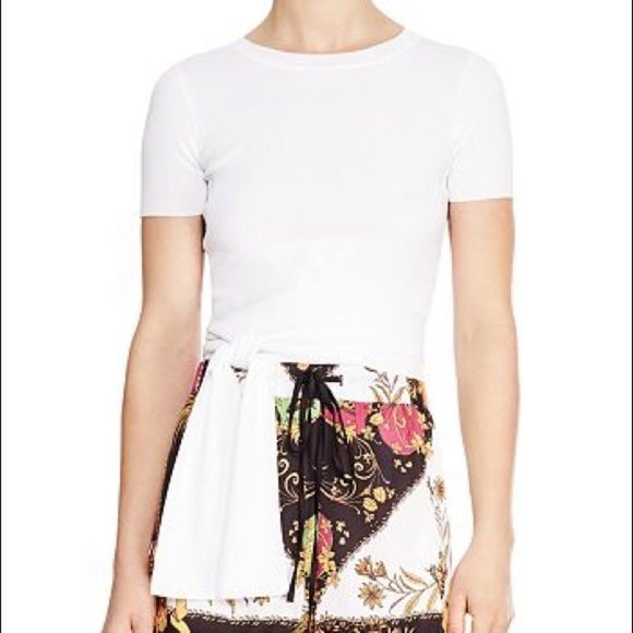 NWT Sandro Paris Tie Waist Short Sleeve Sweater 2 - Picture 1 of 7